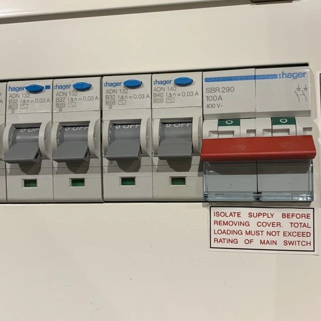 Hager 12 Way Metal Consumer Unit/Distribution Board + With SPD & 8x RCBO’s…