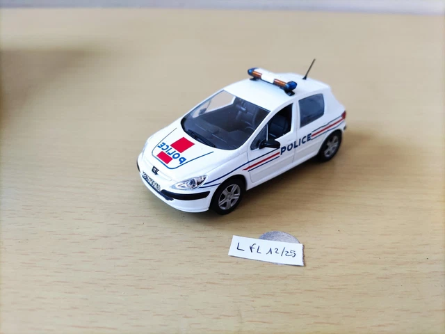 Norev 1/43 – Peugeot 307 Restylée 5 Portes – Jaune – Miniature Occasion En Bon État