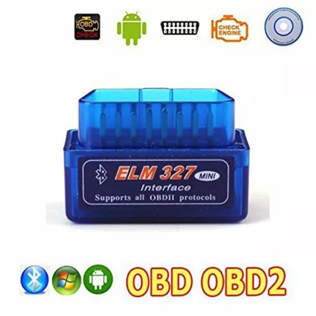 Mini ELM 327 OBD2 Diagnostic Voiture Interface OBDII Bluetooth V2.1 ► Canbus