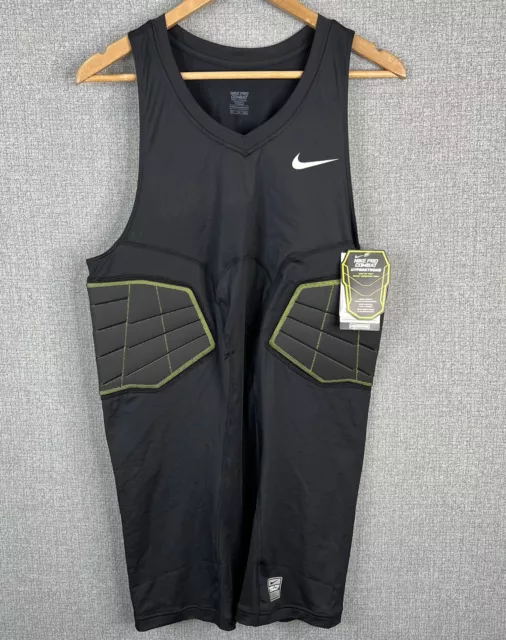 Nike Pro Combat Padded Compression Hyperstrong Tank Mens 2XL-T Black New