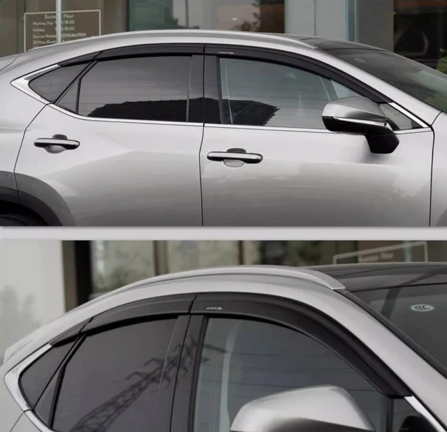 FOR LEXUS RX 350 20232024 Black ABS Window Visor Vent Shades Sun Rain