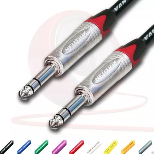 0.6cm Jack a Cable neutrik, 6.35mm, Trs ,Estéreo, Equilibrado 3M 5m 10m