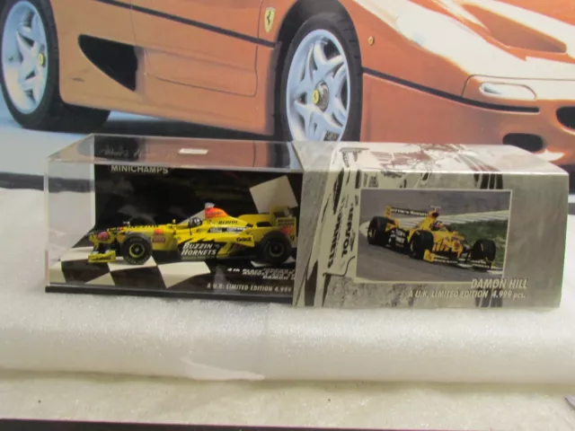 Minichamps /F1 - Jordan 198 - Damon Hill - 1/43 Scale Model Car 433 980109