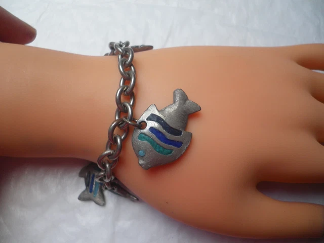 Bracelet Breloques Agatha Paris Plaqué Or - Modèle Dog, Designer Français, Occasion