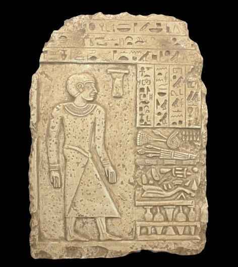 Rara estela antigua egipcia del faraón Ptah