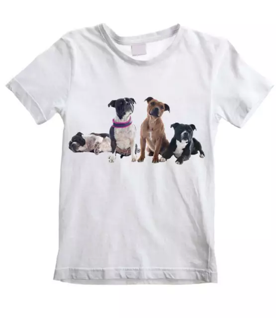 STAFFORDSHIRE BULL TERRIERS KINDER T-SHIRT - Staffie Staff Terrier Staffy