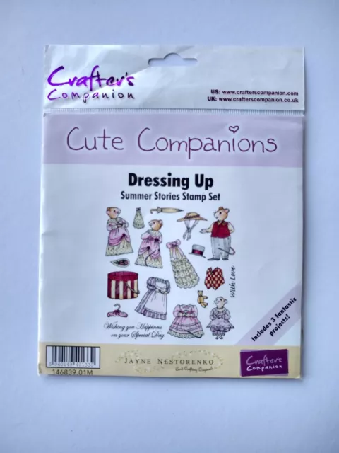 Crafter's Companion Cute Companions Dressing Up Mice Unmounted Rubber Stamps