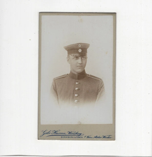 CDV Foto Soldat - Nürnberg / Fürth um 1900