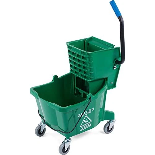 Carlisle FoodService Products Plastic Commercial Mop Bucket with Side-Press W...