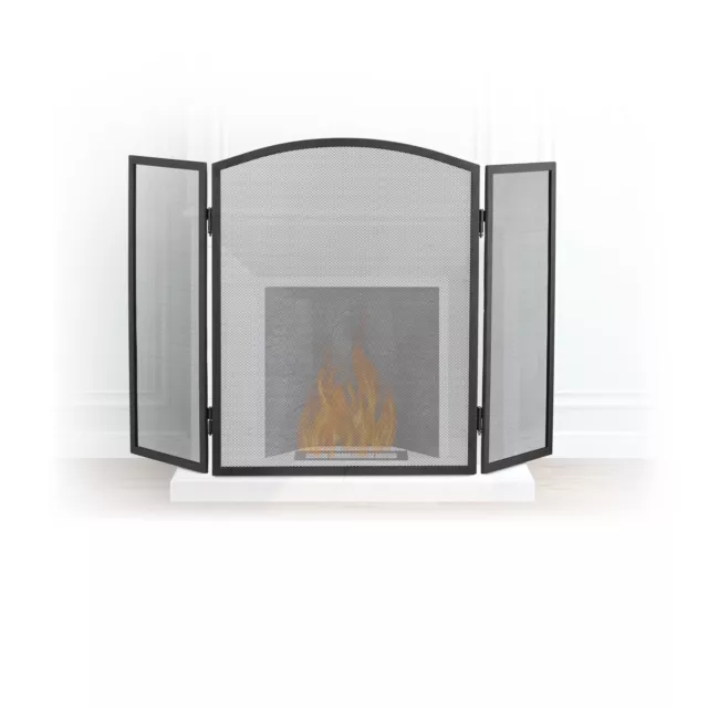 NORDLINGER PRO Pare feu pliable avec portillon – protection feu cheminée et  poele