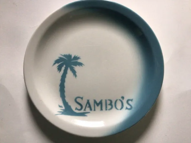 Vintage Sambos Restaurant Luncheon Plate Jackson Ware Restaurant Ware