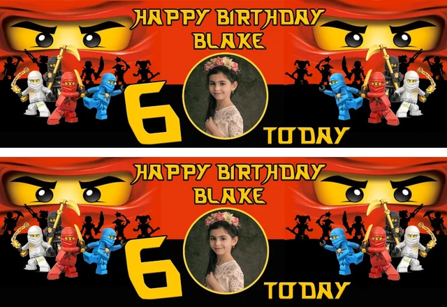 Lego ninjago clearance birthday banner