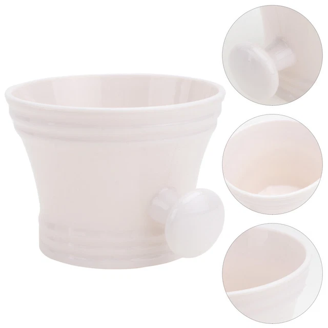Tazza sapone da barba Abs barbiere ciotola sapone da barba rasatura