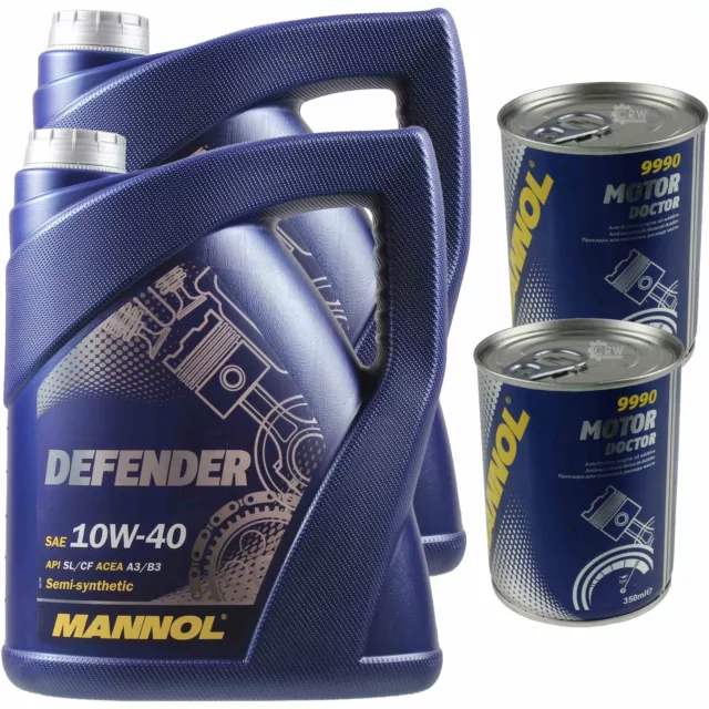 10L Olio Motore MANNOL Defender 10W-40 2x MANNOL Motore Medico