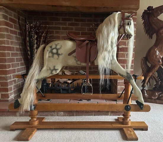 'Bianca'  - Newly Restored Lines Bros Rocking Horse - FREE DELIVERY