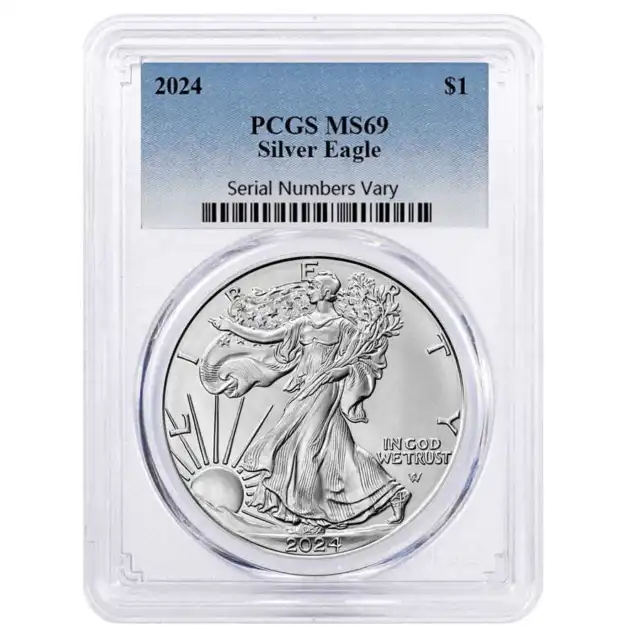 2024 1 oz Silver American Eagle PCGS MS 69