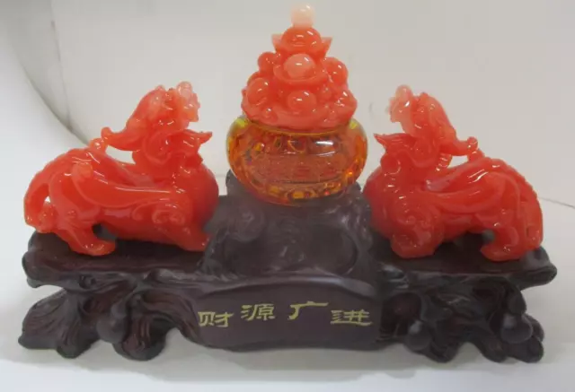 Double Foo Dog Feng Shui Wealth Prosperity Statue