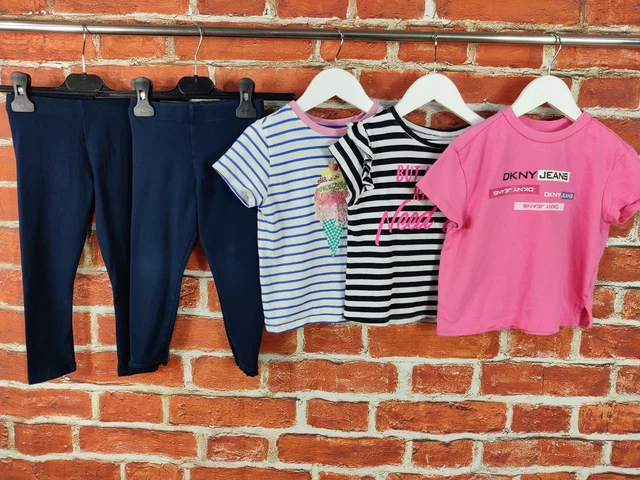 GIRLS BUNDLE AGE 3-4 YEARS NEXT DKNY etc LEGGINGS TOP T-SHIRT SEQUIN KIDS 104CM