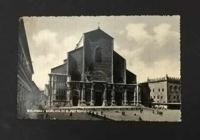 Cartolina - Bologna - Basilica Di S. Petronio - Animata - Fp- Nvg -