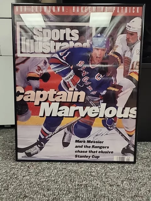 16"x20" Autographed Mark Messier Sports Illustrated Cover [Captain Marvelous]COA