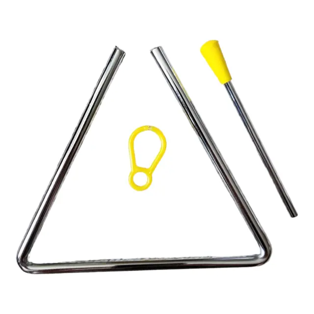 1XMetal Triangle Music Instrument Percussion Musical Beater Kids