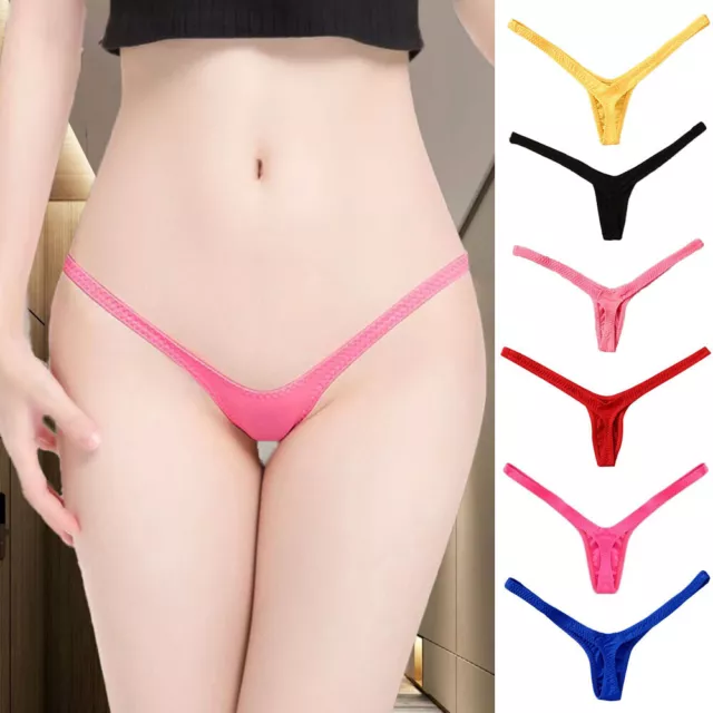 Womens Ladies Mini G-String Micro Thong Sexy Underwear Lingerie Knickers Panties