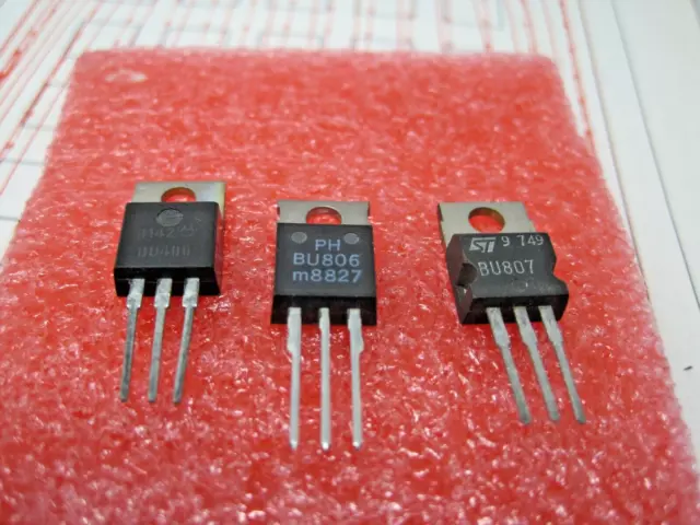 1Pcs  BU807 NPN  Darlington, Power Transistor 150V 8A 60W  TO220  Philips