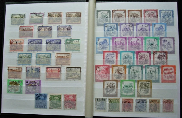 Briefmarken-Album  Österreich, Kaiserreich, ... um 1918 + jünger, ca. 270 Marken 2