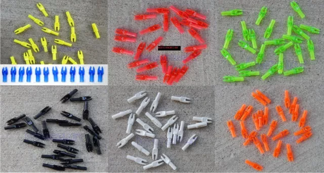 EASTON NOCKS G SMALL GROOVE 2 DZ FOR BOWS w/ STRING 14 STRAND & SMALLER DIAMETER