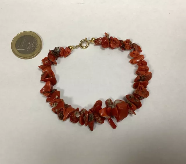 Magnifique Bracelet Ancien En Corail