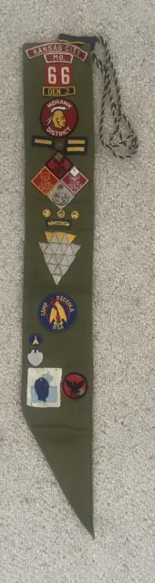 Vintage Sash Boy Cub Scouts Medals Pins and Patches Kansas City Mohawk
