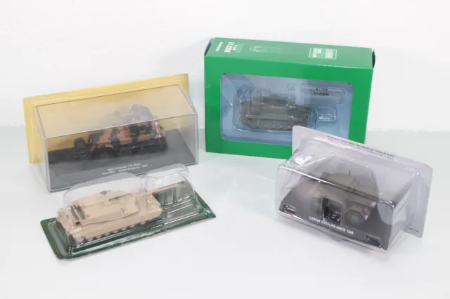 Panzersammlung: Konvolut mit vier original verpackten Modellen 1:43 - NEU (N23)