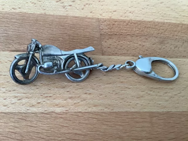 🇩🇪Rarität BMW Motorrad Oldtimer Schlüssel Anhänger mass. Silber 925 Handarbeit