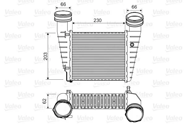 VALEO Charger Intercooler For SKODA Superb I VW Passat 00-08 8D0145805