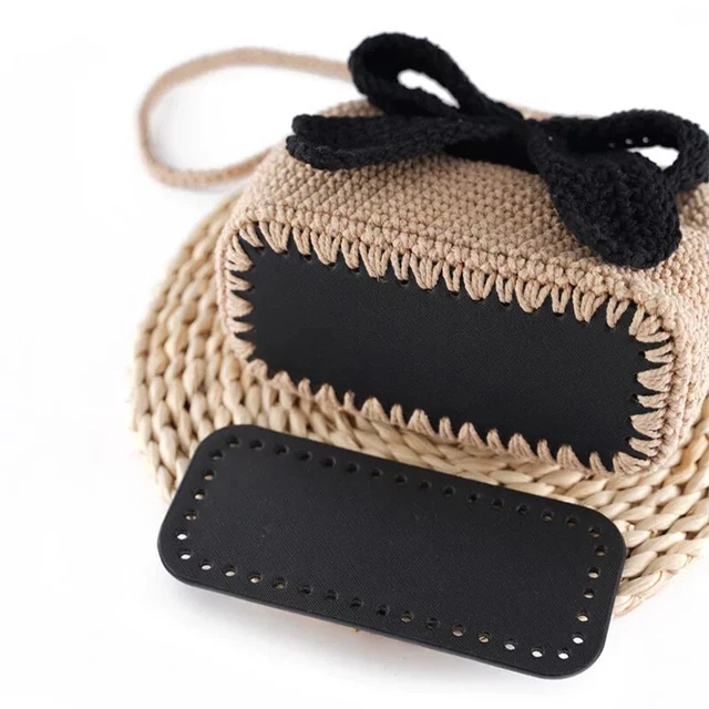 PATIKIL Base Rotondo In Legno 10 Pezzi 25 Cm Per Creazione Borsette All' Uncinetto Kit Per Realizzare Borse A Mano Tracolle E Accessori Craft