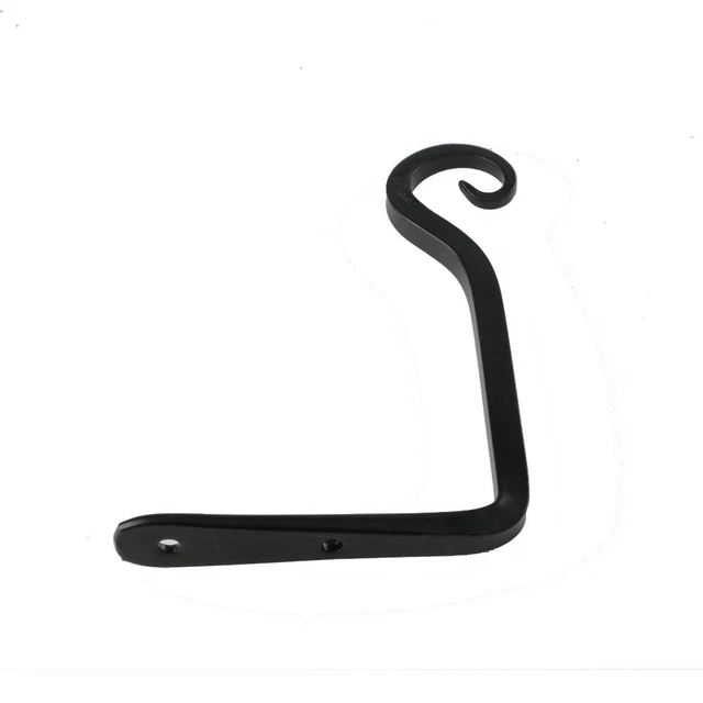 Supports Muraux Pour Paniers Suspendus - Lot De 2 Crochets En Fer Forgé - Charge Max 4,5 Kg - Pour Plantes, Lanternes, Décoration Extérieure - 5