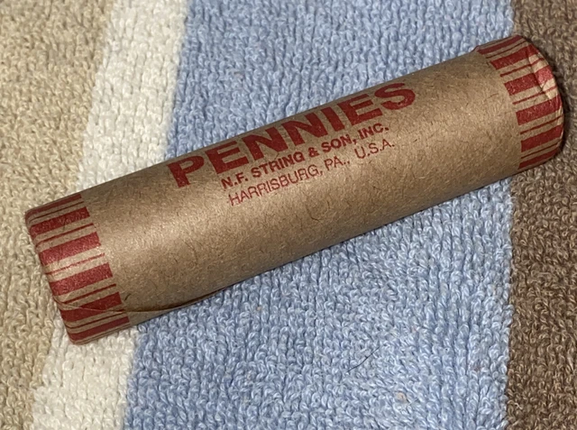 1 US Lincoln Wheat Cent Penny Roll 1917-S/1909 VDB AU/UNC (50 Coins) Old Vintage 7