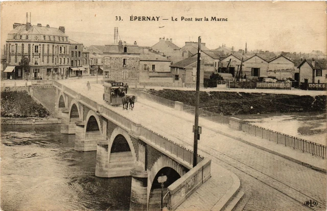 CPA ÉPERNAY - Le Pont sur la Marne (741610)