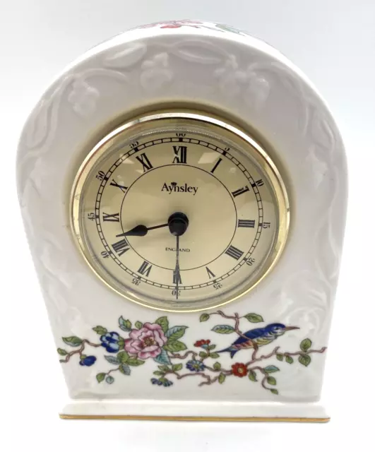 Aynsley Pembroke Clock Fine Bone China 16 cm Tall Good Condition Untested    W10