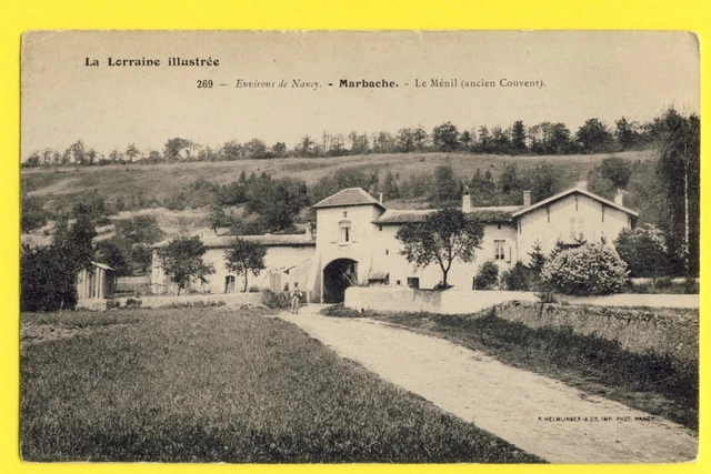 cpa FRANCE Lorraine approx. de NANCY 54 - MARBACHE Le MENIL old convent CHURCH