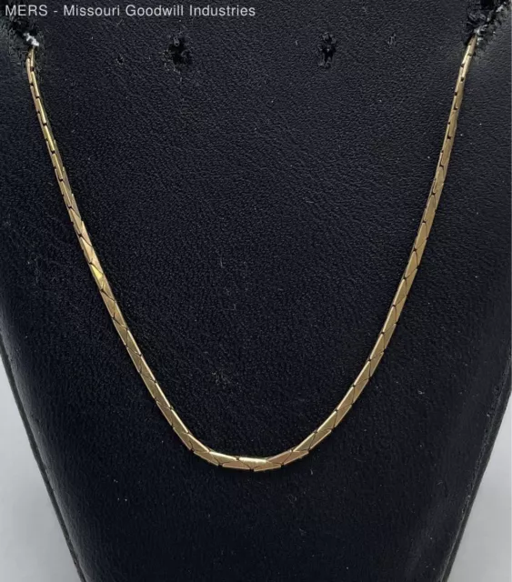 17" 14K Yellow Gold Necklace - 3.99 Grams