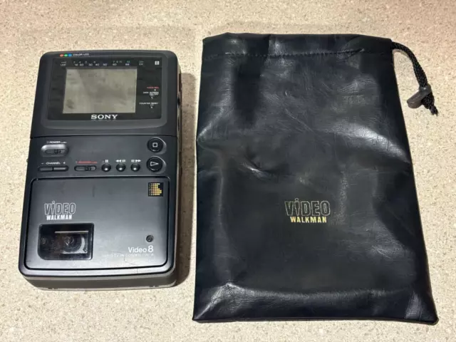 Sony GV-8 Video8 Walkman Video Walkman Recorder Untested Great Condition!