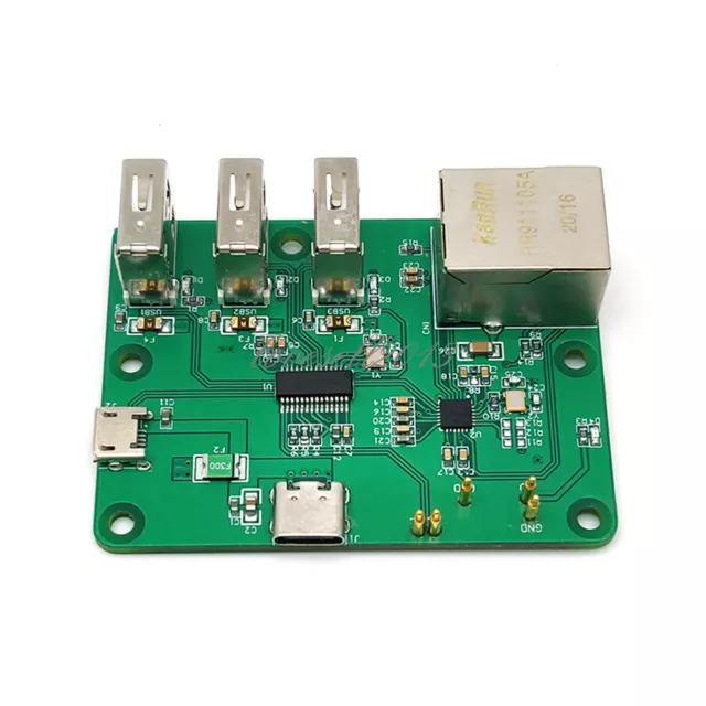 Network HUB Expansion Board USB to Ethernet HUB For Raspberry Pi Zero NEW