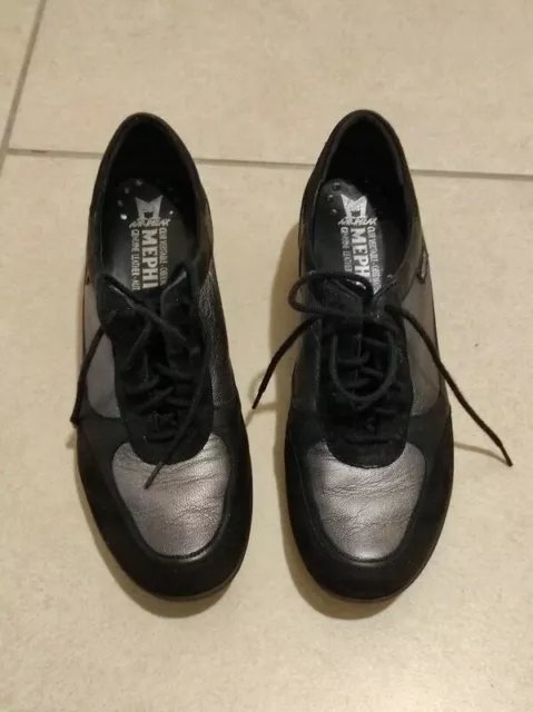 Scarpe nere Mephisto da donna, vera pelle, taglia 38