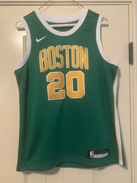 Men's Nike Boston Celtics No20 Gordon Hayward Green Basketball Swingman City Edition 2019 20 Jersey
