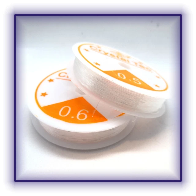 Nylonschnur Nylonfaden 0,4 – 1,0 mm Stärke transparent Faden Perlen Band Nylon