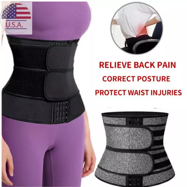 Waist Support Belt Brace For Men Women Lower Lumbar Back Pain Waste Trainer Belt