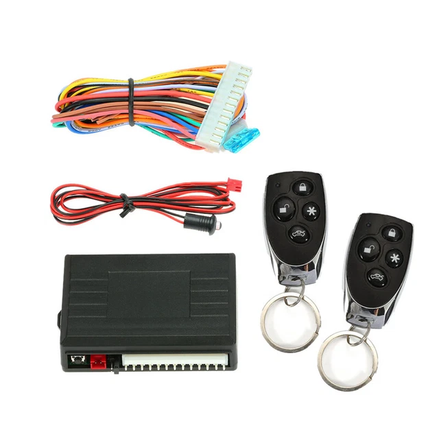 12V Car Keyless Entry Engine Start Alarm Kit Remote Control Central Door Locking
