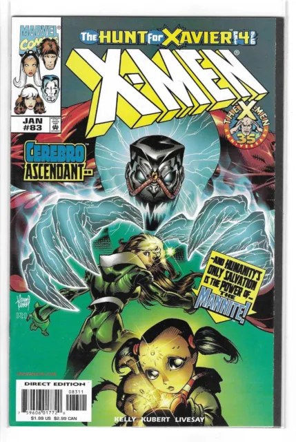 X-MEN #83 --- HUNT FOR XAVIER! ADAM KUBERT! HI-GRADE! Marvel! 1999! NM