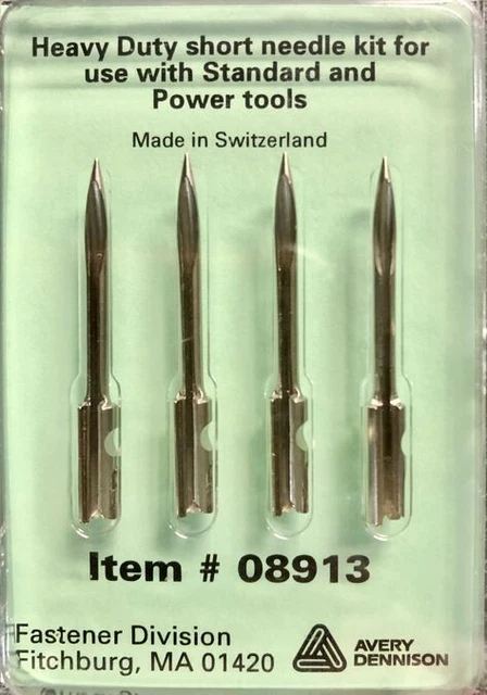 Avery Dennison All-Metal Heavy Duty Needles for Standard Tool - 4 Pack 08913